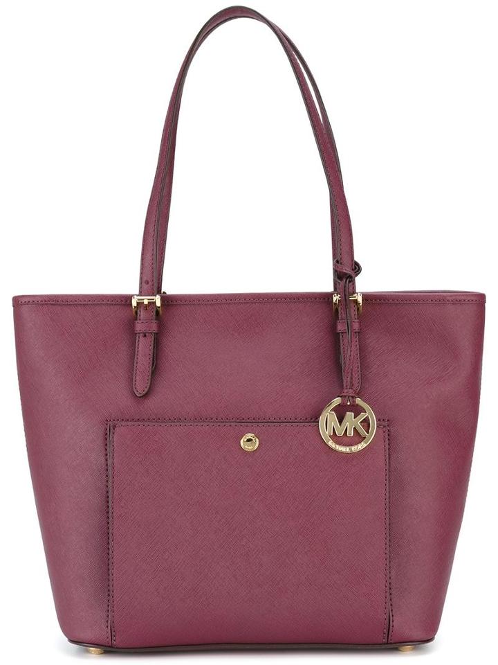 Michael Michael Kors Large 'jet Set' Tote, Women's, Red