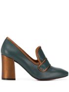 Chie Mihara Vesna Contrast-trimmed Pumps - Blue