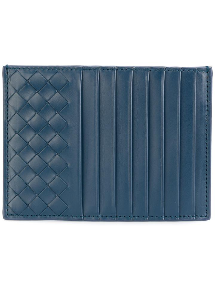 Bottega Veneta Intrecciato Card Holder - Blue