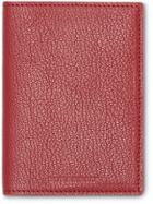 Burberry Leather Passport Holder - Red