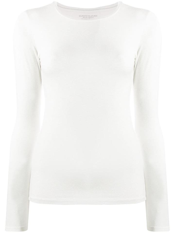 Majestic Filatures Round Neck Sweatshirt - Silver