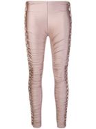Jean Paul Gaultier Vintage Stretch Plaited Gathered Trousers - Pink &