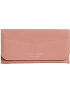 Burberry Trench Leather Envelope Wallet - Pink & Purple