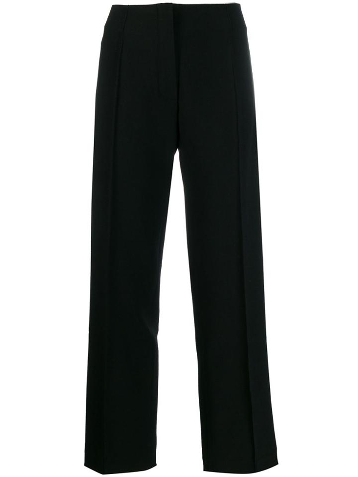 Sara Lanzi Cropped Tailored Trousers - Black