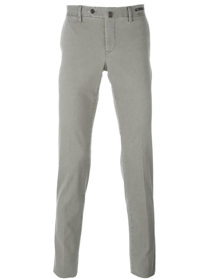 Pt01 Slim Fit Chinos, Men's, Size: 56, Grey, Cotton/spandex/elastane