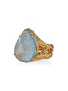 Jessie Western Aquamarine Diamond Ring - Blue