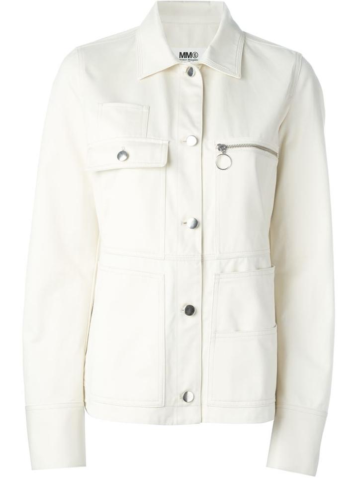 Mm6 Maison Margiela Classic Collar Buttoned Jacket