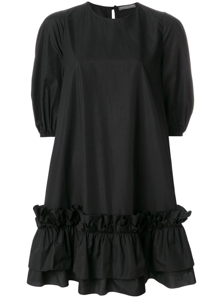 Alexander Mcqueen Ruffled Babydoll Dress - Black