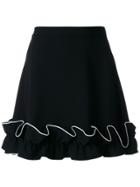 Boutique Moschino Frill Hem Skirt - Black