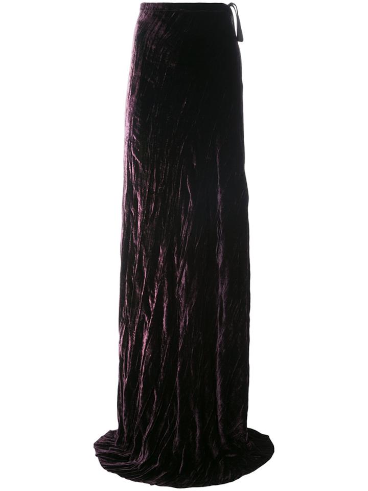 Ann Demeulemeester Extra Long Skirt - Pink & Purple