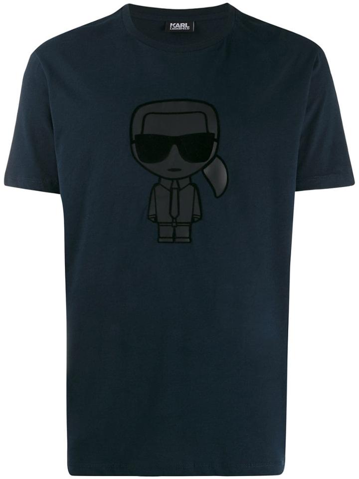 Karl Lagerfeld Ikonik Print T-shirt - Blue