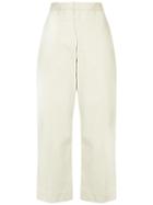 Bassike Cropped Tailored Trousers - Neutrals