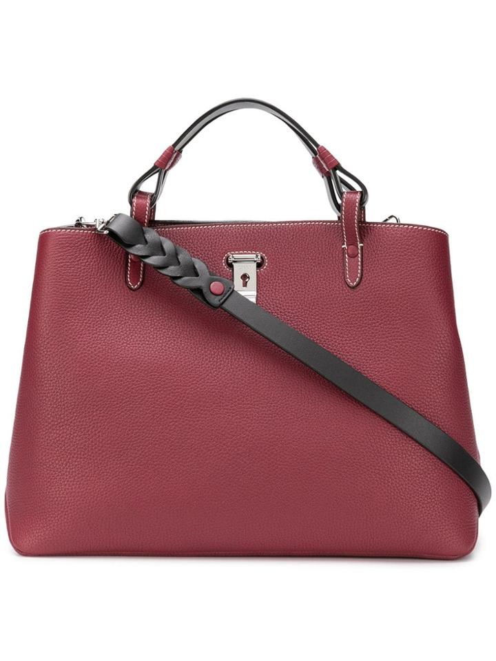Bally Top Handle Tote - Red