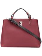 Bally Top Handle Tote - Red