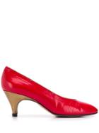 Yves Saint Laurent Vintage 1970's Mid-heel Pumps - Red