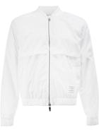Thom Browne Signature Stripe Bomber Jacket - White