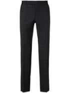 Z Zegna Patterned Tailored Trousers - Grey