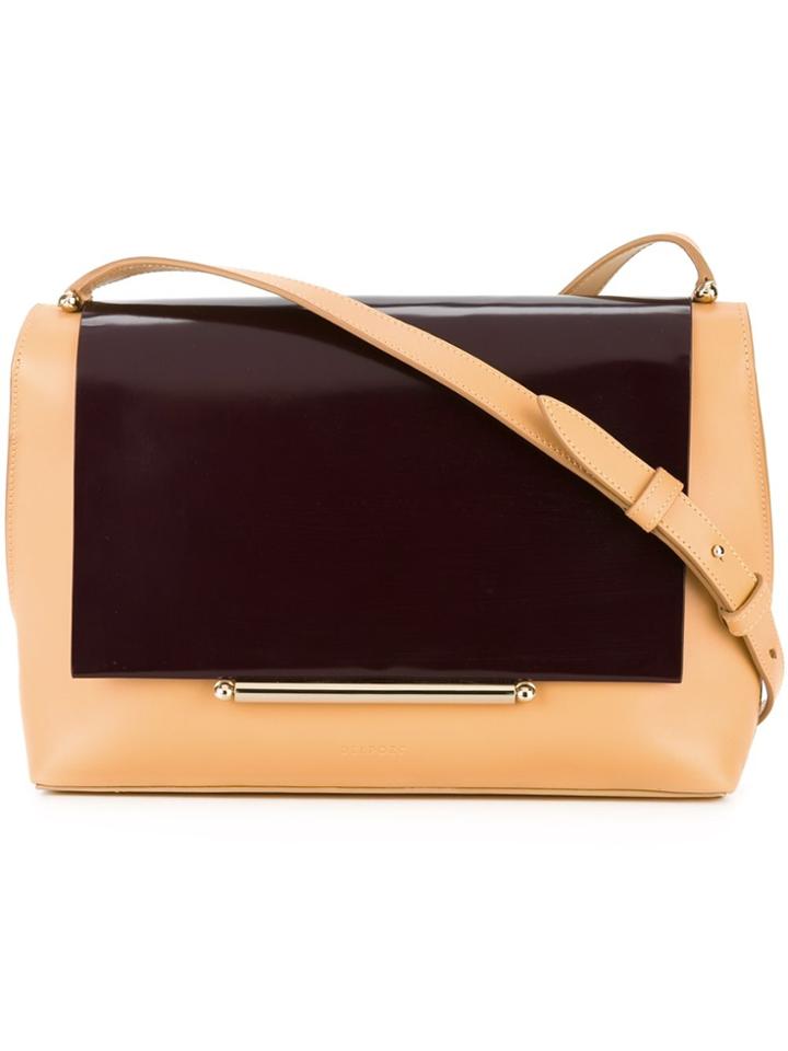 Delpozo Bicolour Shoulder Bag - Yellow & Orange