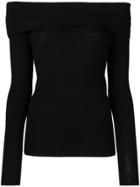 P.a.r.o.s.h. Knitted Bardot Top - Black
