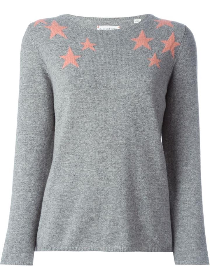 Chinti And Parker Intarsia Star Sweater