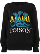 Amiri Logo Print Sweatshirt - Black