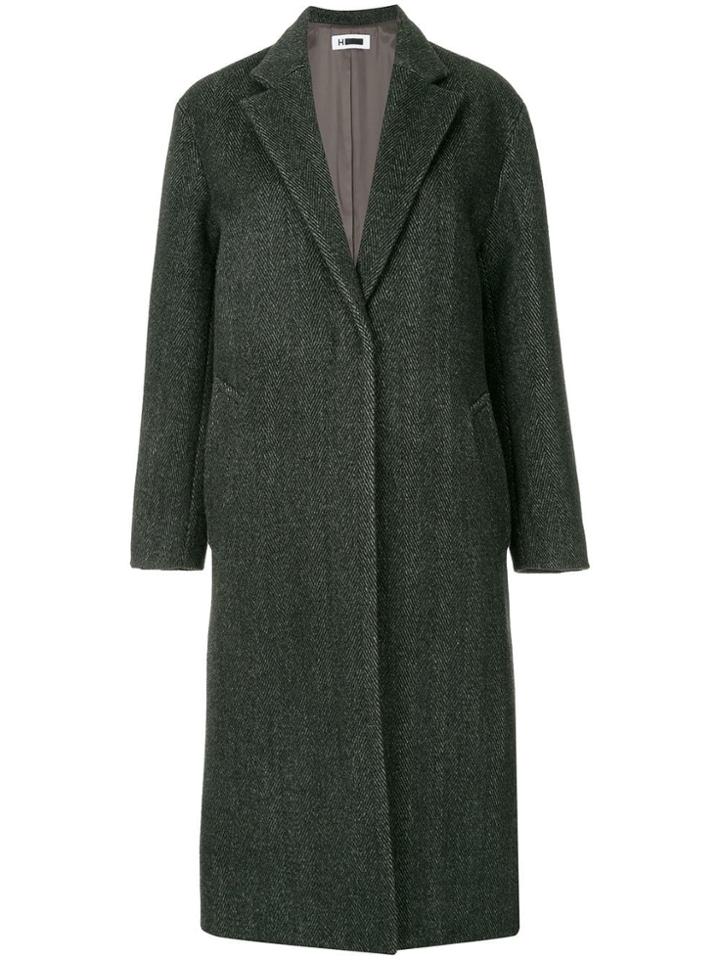H Beauty & Youth Single-breasted Fitted Coat - Grey