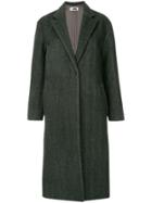 H Beauty & Youth Single-breasted Fitted Coat - Grey
