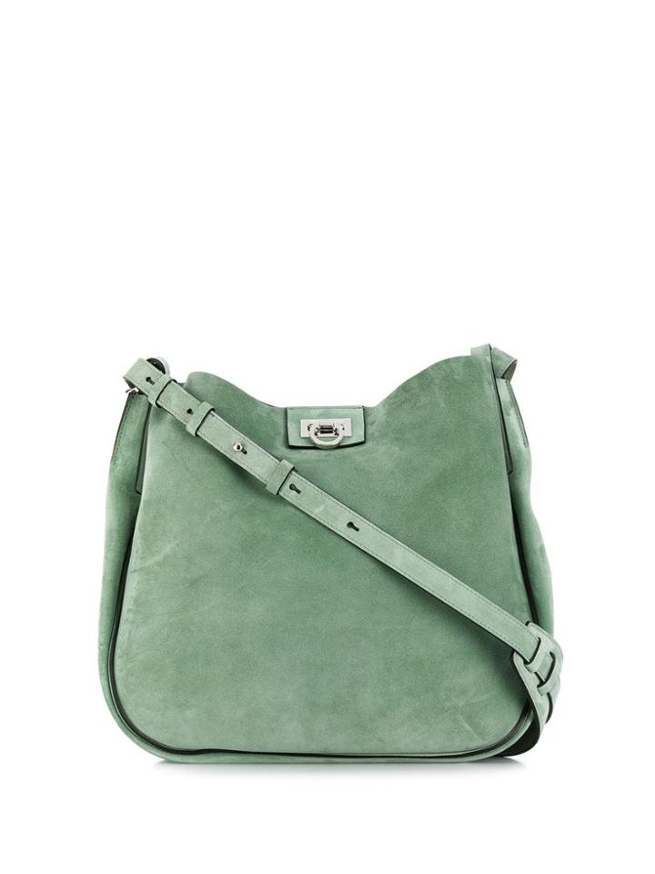 Salvatore Ferragamo Reverse Hobo Shoulder Bag - Green