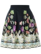 Etro Floral Pleated Skirt