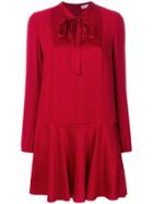 Red Valentino Short Neck-tie Dress