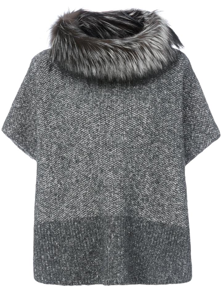 Fabiana Filippi Oversize Ombre Jumper - Grey