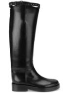 Ann Demeulemeester Buckle Strap Boots - Black