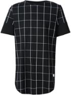 Stampd Checked Print T-shirt, Men's, Size: Xl, Black, Cotton