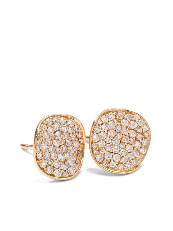 Ippolita Flower Stud Earrings In 18k Gold With Diamonds