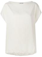 Barena - Plain T-shirt - Women - Silk/modal - S, White, Silk/modal