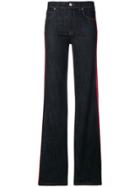 Red Valentino Striped Panel Jeans - Blue