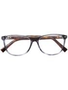 Ermenegildo Zegna Square Frame Glasses, Brown, Acetate