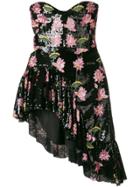 Giuseppe Di Morabito Asymmetric Bandeau Ruffle Dress - Black