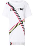 Iceberg Tri-stripe Logo T-shirt Dress - White