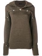 Joseph Button Detail High-neck Sweater - Green