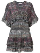 Iro - Snakeskin Print Mini Dress - Women - Silk - 34, Pink/purple, Silk