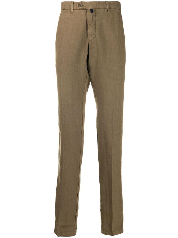Bagnoli Sartoria Napoli Straight Fit Trousers - Brown