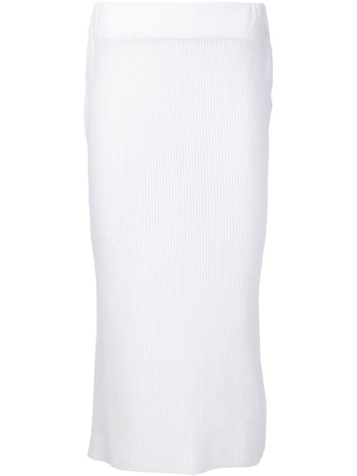 Ryan Roche Elastic Waistband Pencil Skirt