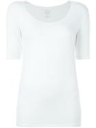 Majestic Filatures Scoop Neck T-shirt, Women's, Size: 4, White, Viscose/spandex/elastane