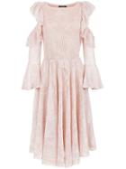 Cecilia Prado Manela Flared Knit Dress - Pink & Purple