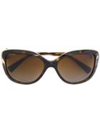 Bulgari Tortoiseshell Flower Sunglasses - Brown