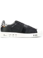 Moa Master Of Arts Checked Detail Sneakers - Black