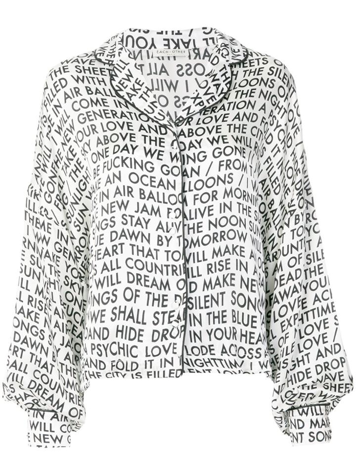 Each X Other Printed Shirt - White