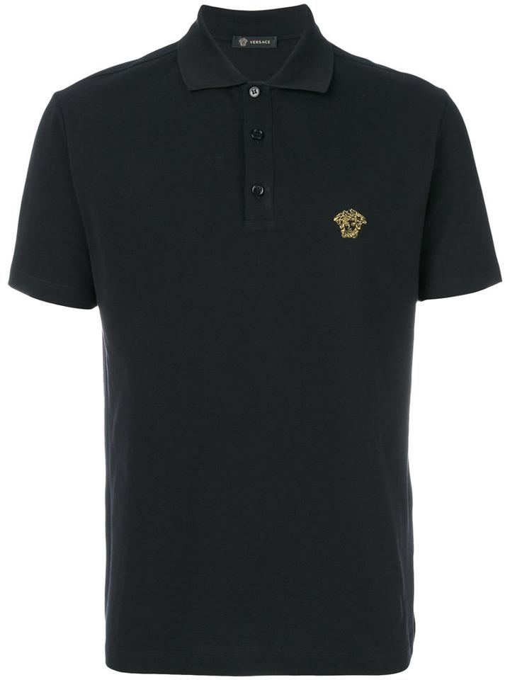 Versace - Classic Polo Top - Men - Cotton - L, Black, Cotton