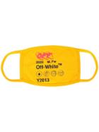 Off-white Logo Print Mask - Yellow